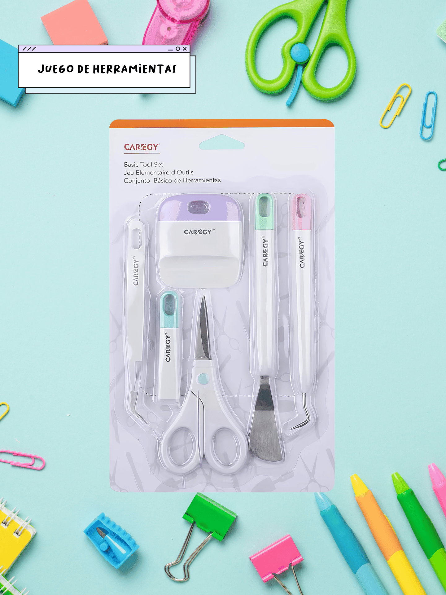 PERFORADORA DE ESQUINAS Kit de Herramientas de Precisión CAREGY - Imagen 1